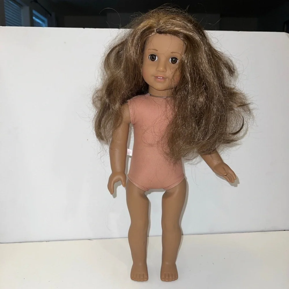 American Girl Doll Pleasant Company Truly Me Straight Brown Hair Brown E…